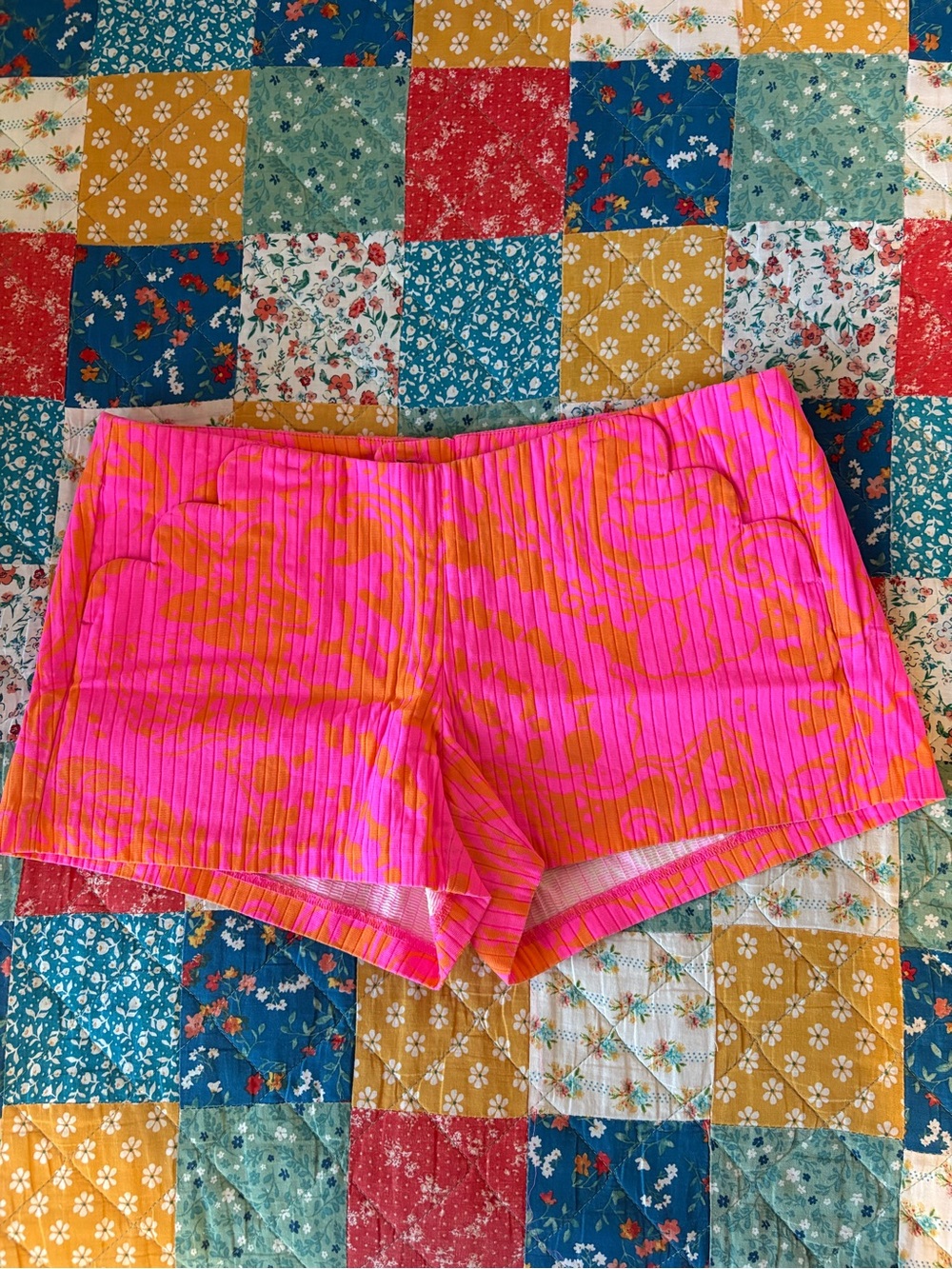 Lilly Pulitzer Hot Pink and Orange Printed Shorts